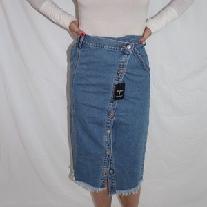 🆕 Moussy Wrap Button Denim Skirt